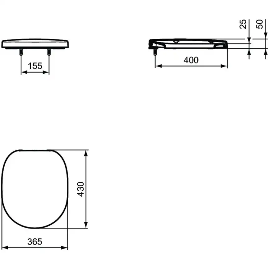 Сиденье и крышка для унитаза Ideal Standard CONNECT E712701 фото 5