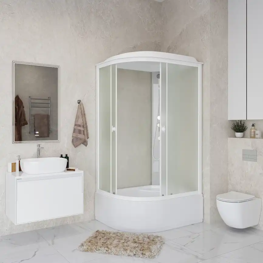 Душевая кабина Niagara Promo 120х80х215 P120/80/40R/MT высокий поддон, без гидромассажа фото 3