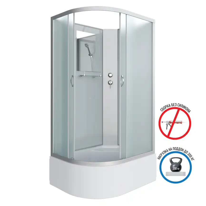 Душевая кабина Niagara Classic 120х80х200 NG-2310-14RBK высокий поддон, без гидромассажа, 23101424RBK фото 1