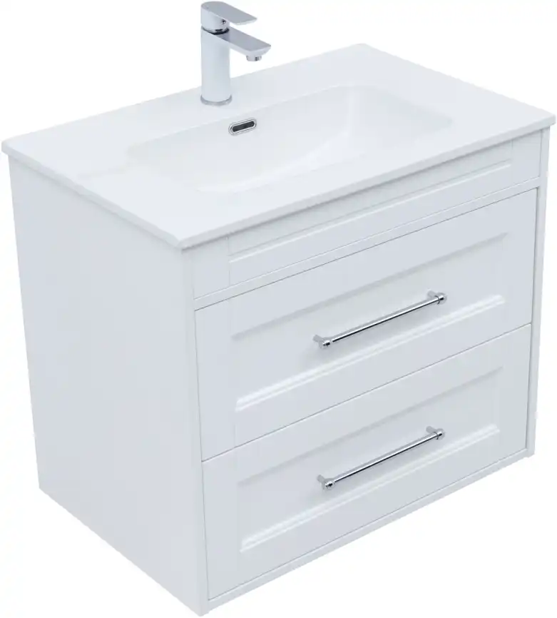 Тумба под раковину Aquanet Бостон new 70 белый сатин, 339599 фото 5