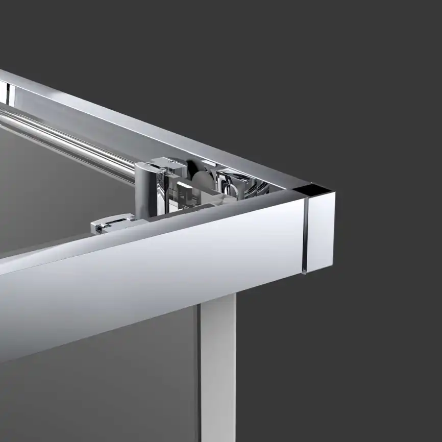 Душевой уголок Vincea Alpha 100х100 VSS-3AL100CL, профиль хром, стекло Прозрачное фото 3