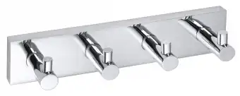 Планка с 4-мя крючками 25 см BEMETA BETA хром 132405212 фото 1