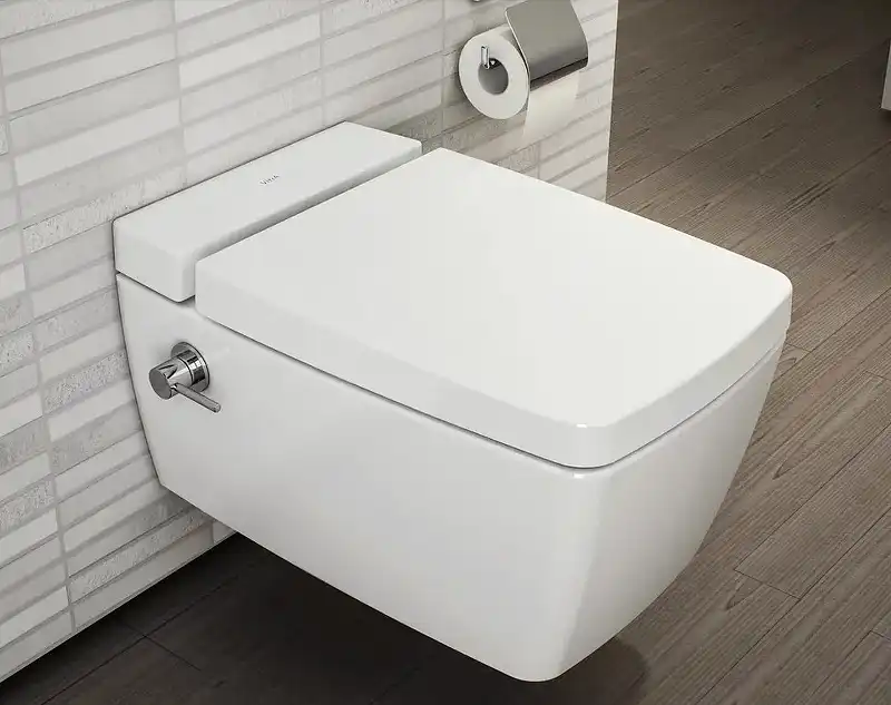 Унитаз Vitra Metropole 7672B003-1687 подвесной без сиденья с емкостью для чистящей жидкости, с функцией биде и встроенным смесителем фото 4
