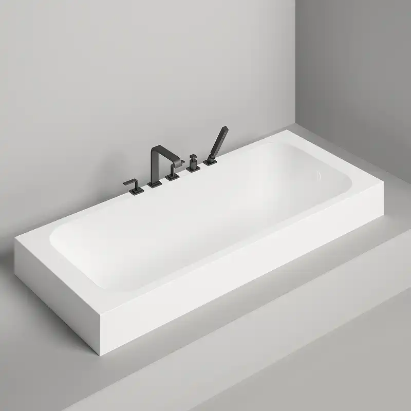 Ванна Salini ORLANDA 160х70 102025M из материала S-Stone, Белая матовая фото 5