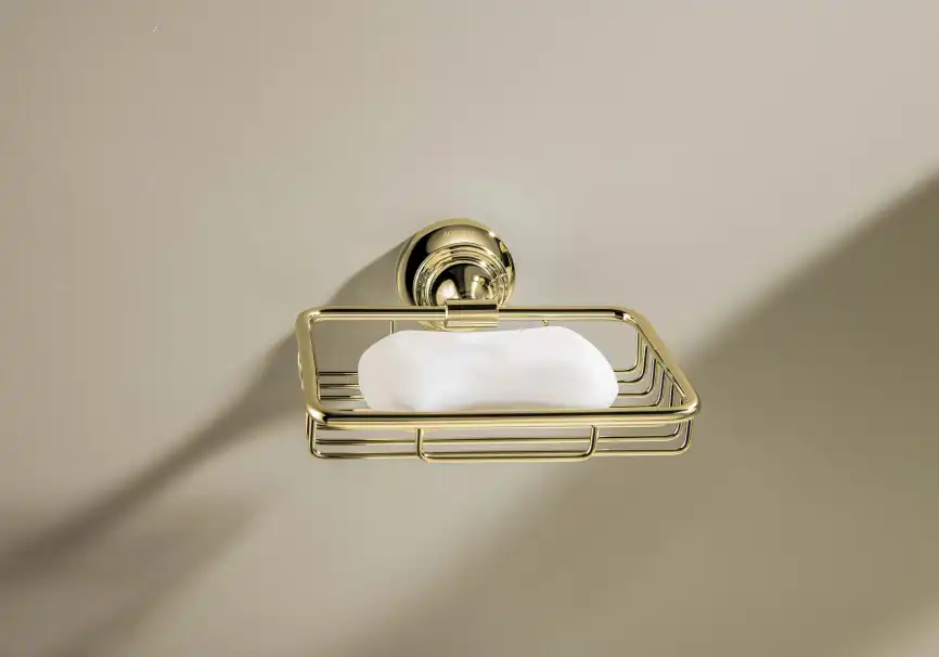 Мыльница для ванной Aquatek Классик AQ4533PG, Золото глянцевое фото 4