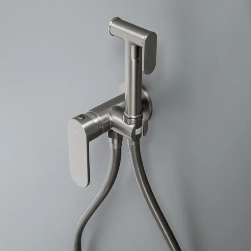 Гигиенический душ со смесителем AVS Beauty оружейная сталь, 811-531-GM фото 2