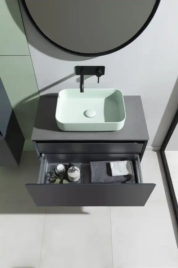 Тумба под раковину Allen Brau Infinity 85 1.21002.AM антрацит матовый фото 25