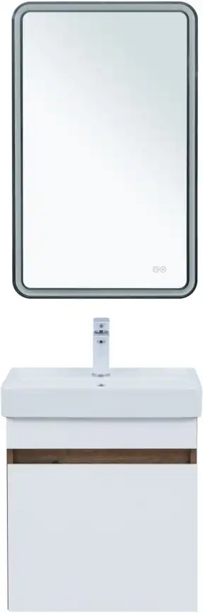 Тумба под раковину Aquanet Оптима 50 дуб рустикальный/белый сатин, 344790 фото 9