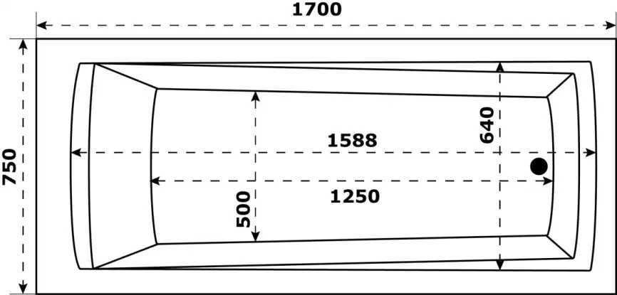 Акриловая ванна Azario Бали 170х75 БАВ0104, белая фото 6