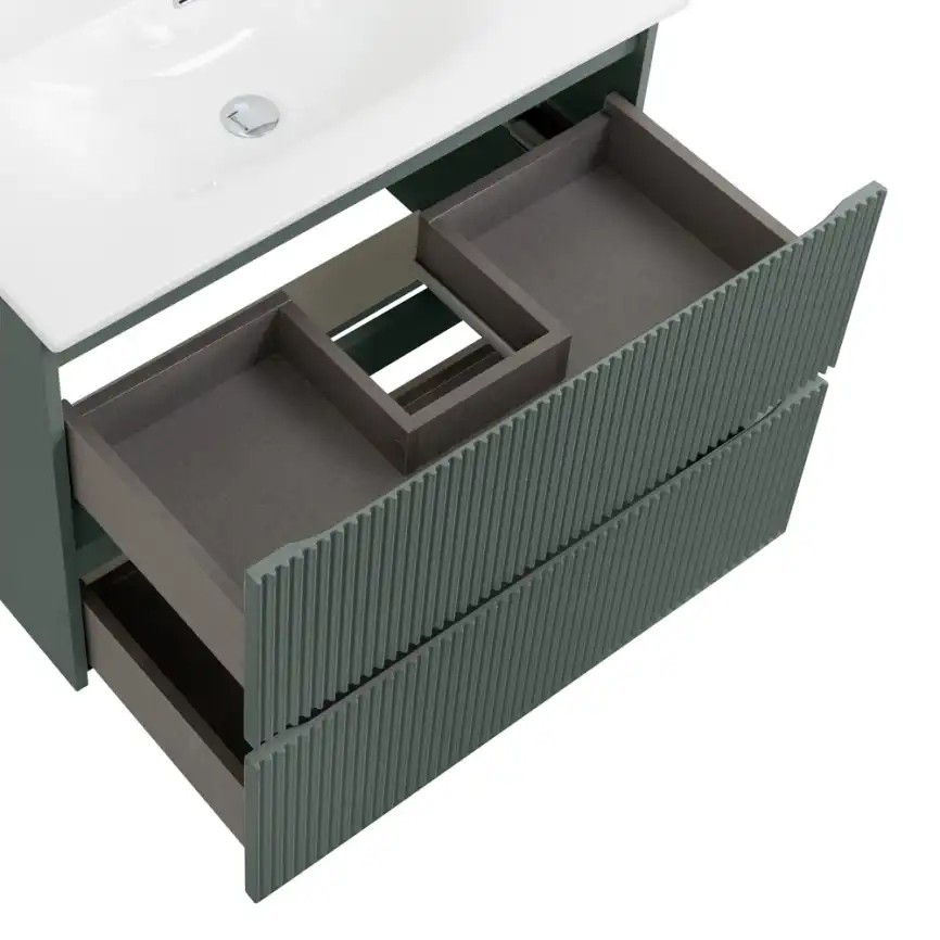 Тумба под раковину BelBagno UNO-800-2C-SO-VO подвесная, Еловый Матовый фото 7