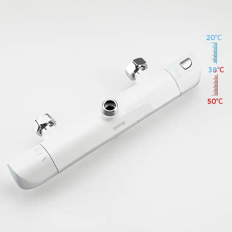 Душевая система Gappo G2403-48 для душа термостатическая, Белый / Хром фото 7