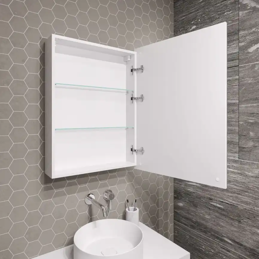 Зеркальный шкаф Grossman МЕРКАДО-60 см правое с LED подсветкой 206018 фото 3