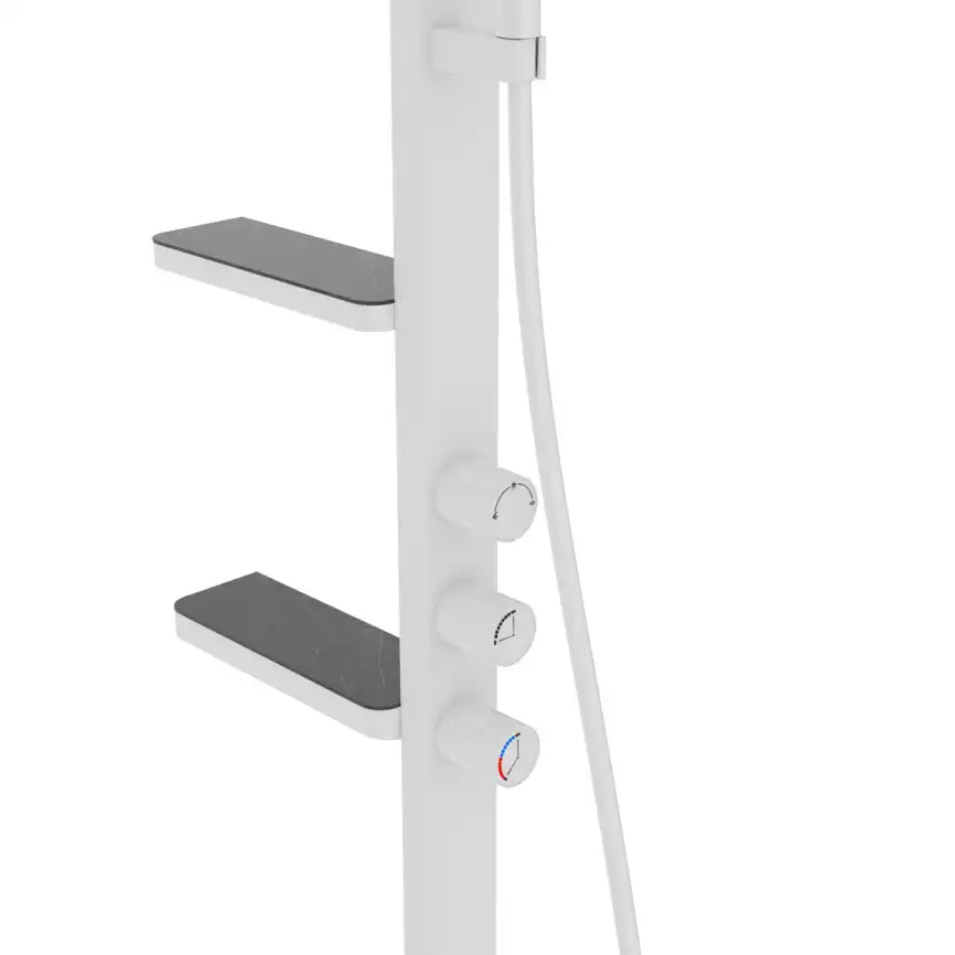 Душевая система  Vincea Inspire VSFS-3I11W VSFS-3I11W для ванны с изливом, белый матовый фото 5