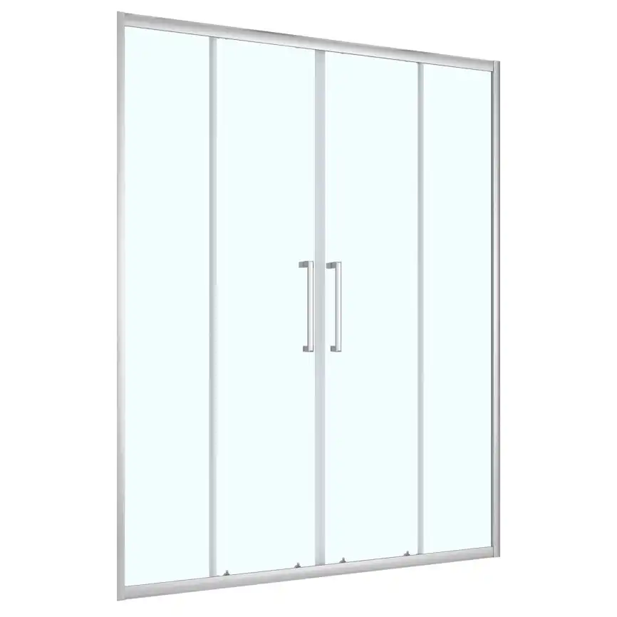 Душевая дверь Loranto 150 CS-AB04C-150, профиль хром, стекло Прозрачное фото 1