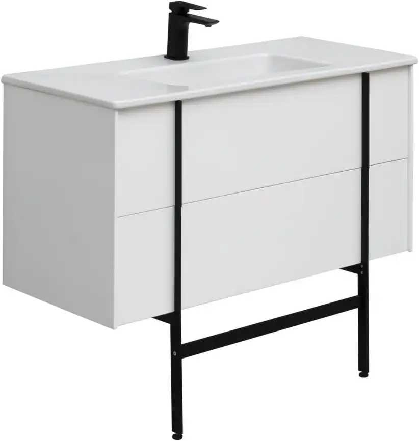 Тумба под раковину Allen Brau Reality 100 1.32007.WM белый матовый фото 13