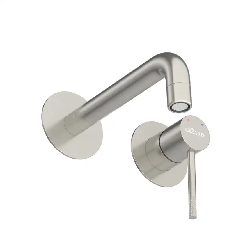 Смеситель для раковины  Cezares RELAX-BLI2-1-IN-W0 встраиваемый, Сатин фото 3