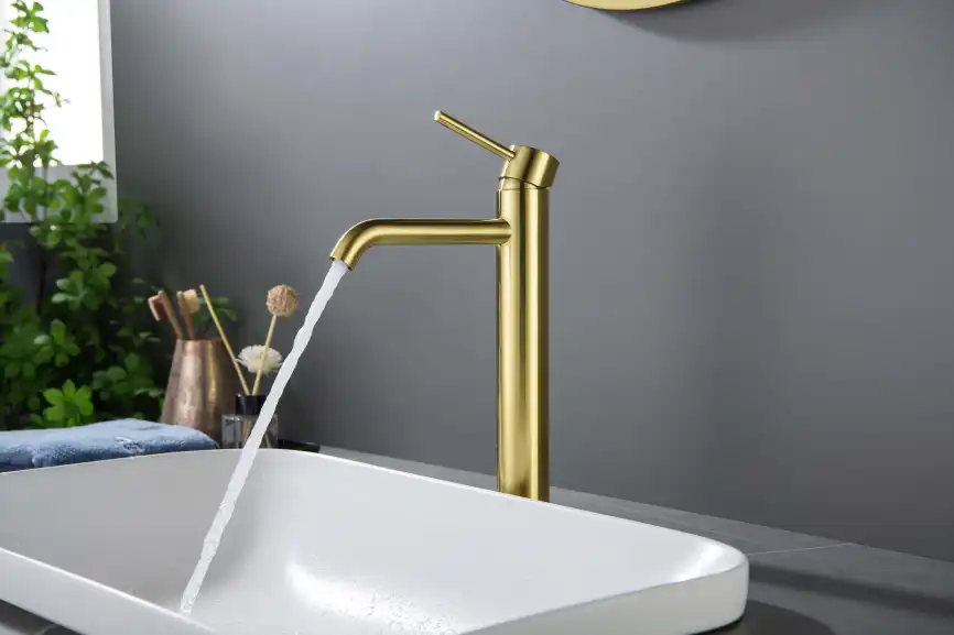 Смеситель для раковины Aquatek Европа AQ1304BG, Золото матовое фото 3