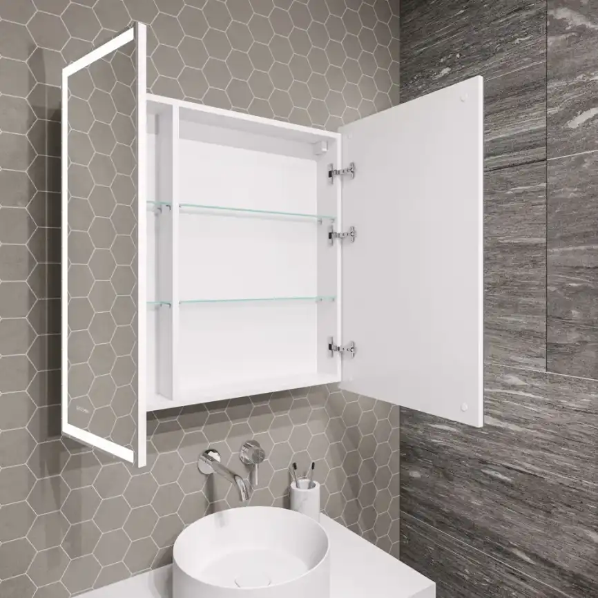 Зеркальный шкаф Grossman МЕРКАДО-80 см правое с LED подсветкой 208010 фото 3