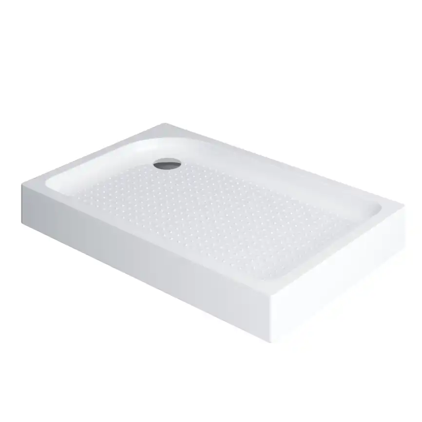 Душевой поддон BelBagno TRAY 100х80 акриловый TRAY-BB-AH-100/80-15-W-L Белый фото 2