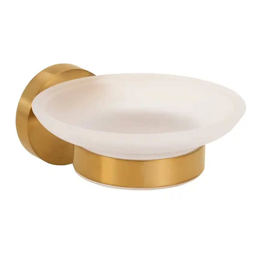 Мыльница стеклянная Bemeta SABLO золото матовое  160108042 фото 1