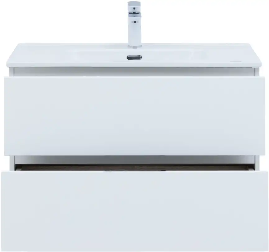 Тумба под раковину Aquanet Алвита New 80 2 ящика, белый матовый 277514 фото 6