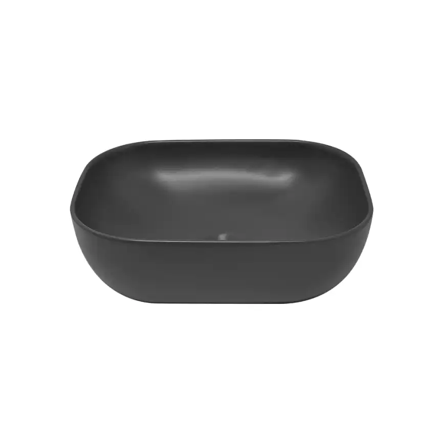 Раковина AVS Клара 51x40 темно-серая матовая с донным клапаном фото 2