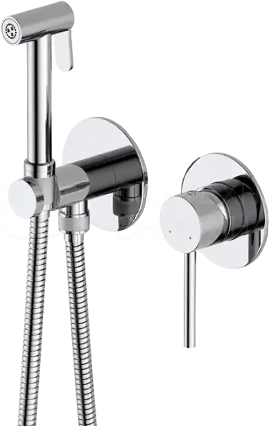 Гигиенический душ со смесителем Aquatek AQ1319CR однорычажный, Хром фото 1