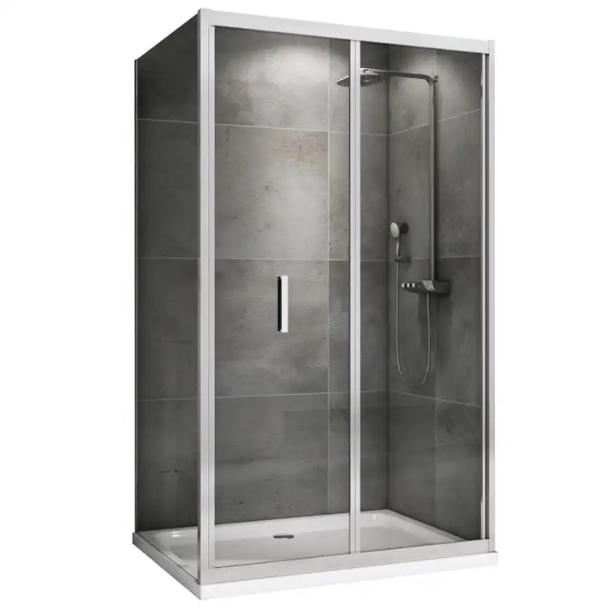 Душевой уголок ABBER Sonnenstrand 120х100 см, AG07120-S100, профиль хром, стекло прозрачное фото 1