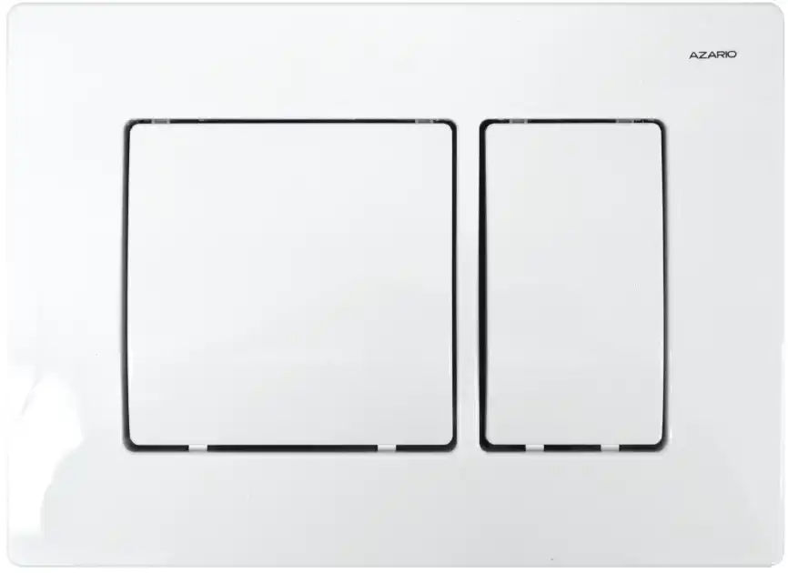Кнопка смыва Azario двойная, белый AZ-8200-0032 фото 1