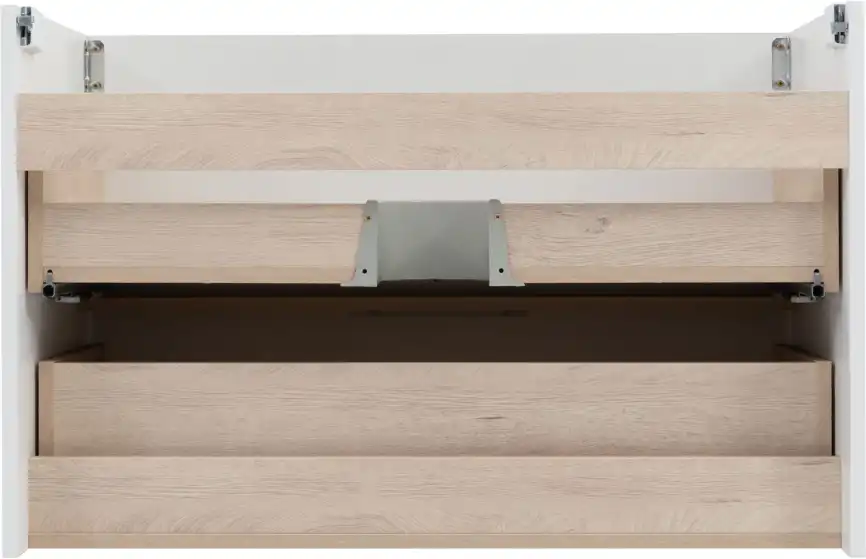 Тумба под раковину Aquanet Ирис New 90 белый глянец, подвесная, 336311 фото 9