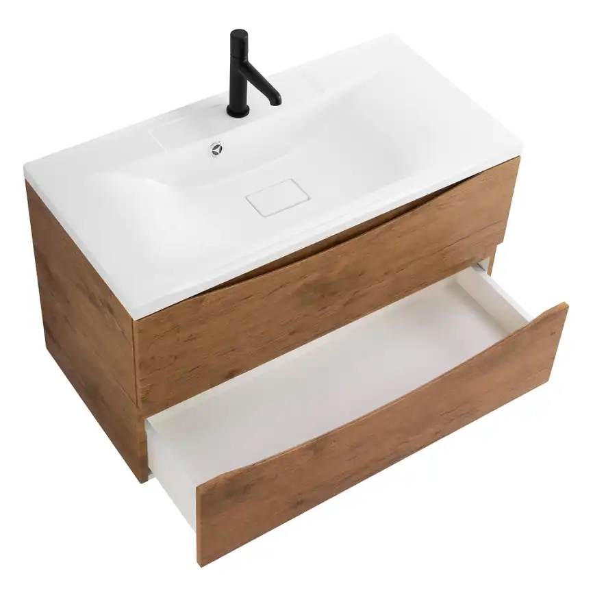 Тумба под раковину BelBagno MARINO-1000-2C-SO-RN-P подвесная Rovere Nature фото 8