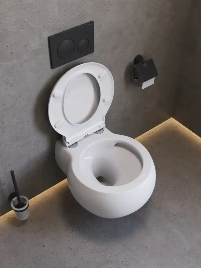 Подвесной унитаз CEZARES GRANDE CZR-308-TH-TOR/SC, со смывом TORNADO, с сиденьем микролифт фото 19