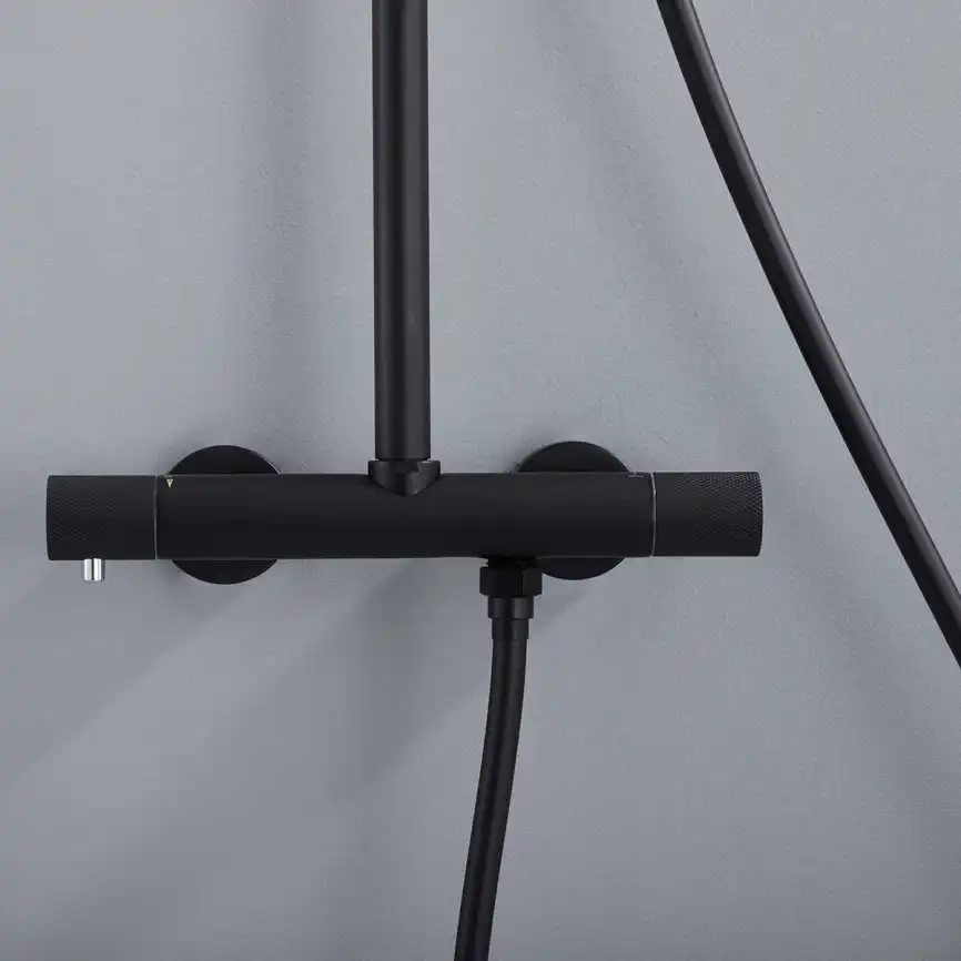 Душевая система  Vincea Desire VSFS-1D0TMB VSFS-1D0TMB  с термостатом, черный матовый фото 3