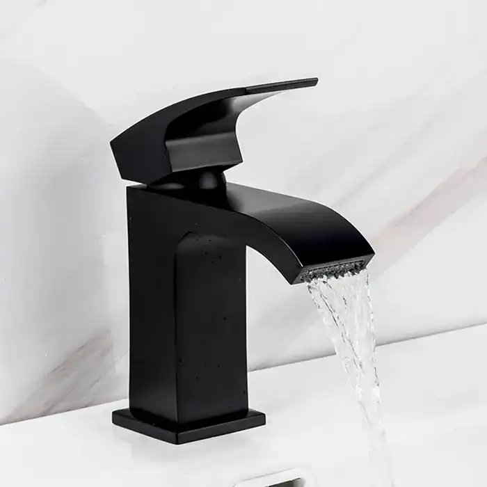 Смеситель для раковины Gappo G1007-6, Черный матовый фото 7