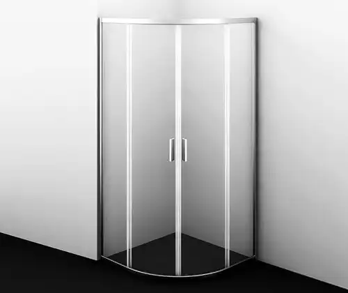 Душевой уголок WasserKRAFT Lippe 45S 90х90 45S01 профиль Хром стекло Прозрачное фото 1