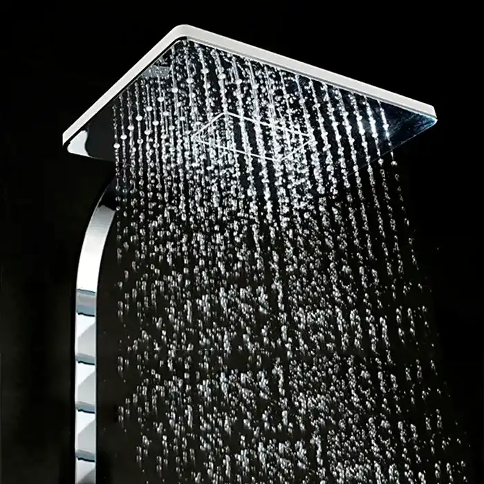 Душевая система Gappo G2407-8  с поворотным изливом, Хром / Белый фото 10