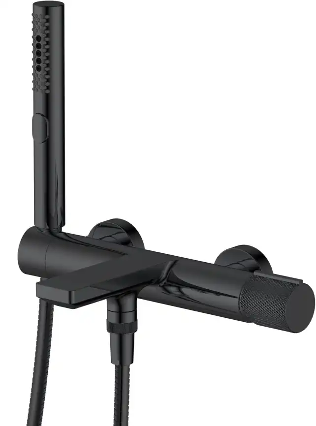 Смеситель для ванны Allen Brau Liberty 5.33006-31, однорычажный, с коротким изливом, Черный матовый фото 1
