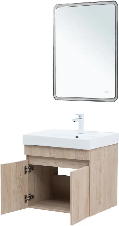 Тумба под раковину Aquanet Оптима 60 дуб светлый, 344803 фото 10