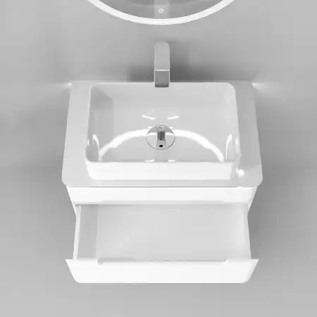 Тумба под раковину Jorno SHINE 75 Shi.01.75/P/W Белая фото 3