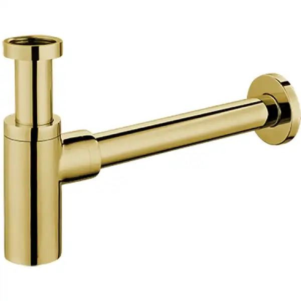 Сифон для умывальника CeramaLux RD015, золото фото 1