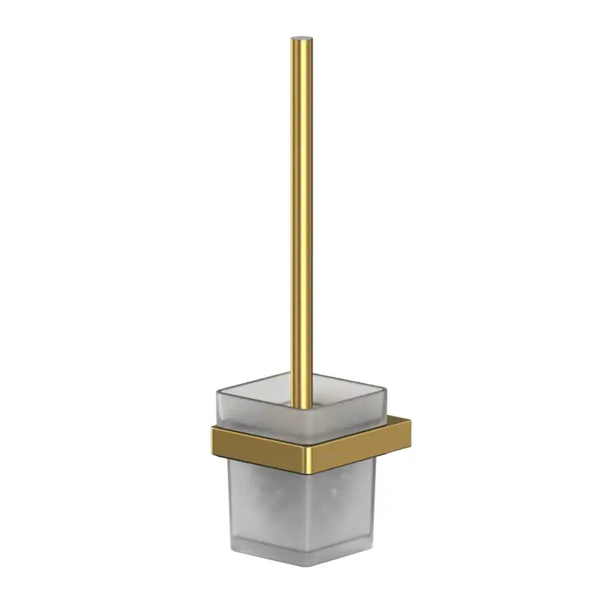 Ершик для унитаза Whitecross CUBO gold brushed, CU2470GLB, Золото брашированное фото 1