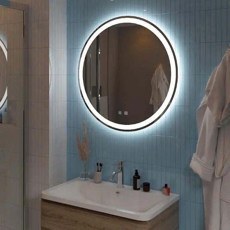Зеркало BelBagno SPC-RNG 70х70 SPC-RNG-700-LED-TCH-SND с подстветкой, сенсорный выключатель, голосовым управлением и подогревом фото 8