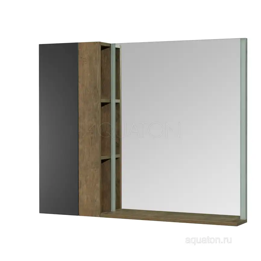 Зеркало с подстветкой Aquaton Терра 70х85 1A247002TEDY0  Дерево темное фото 6