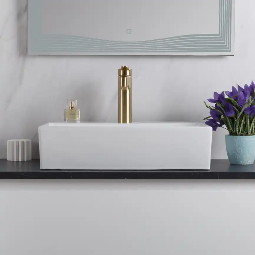 Раковина накладная BelBagno 505х350х135 BB1340, цвет Белый фото 6