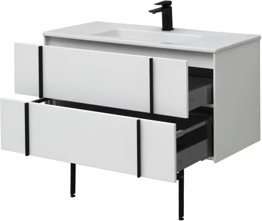 Тумба под раковину Allen Brau Reality 100 1.32007.WM белый матовый фото 16