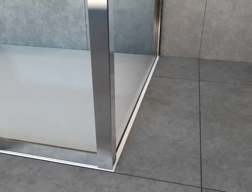 Душевой уголок Vincea Garda 180х90 VSR-1G29018CH, дверь раздвижная, профиль хром, стекло шиншилла фото 3