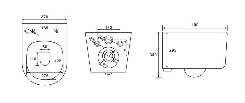 Подвесной унитаз Aquatek Мия AQ2004-00 безободковый, с сиденьем микролифт, Белый фото 2