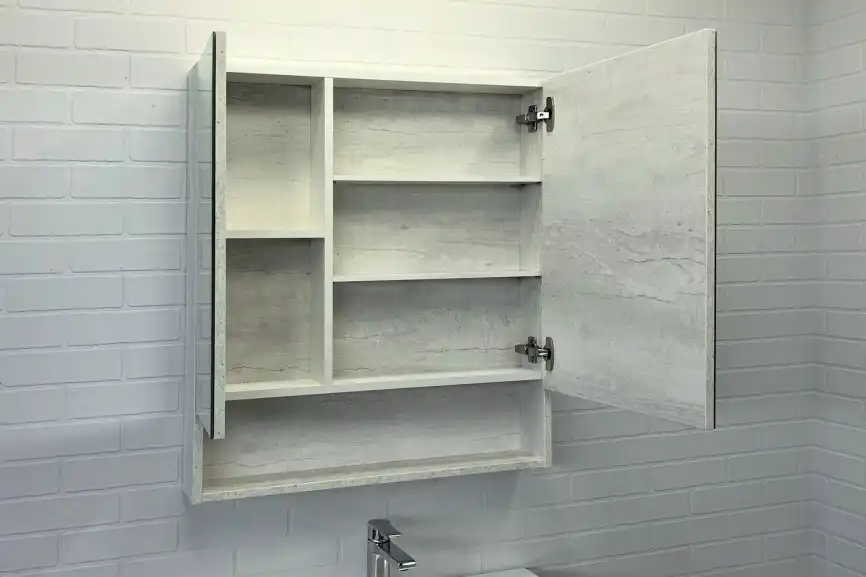 Зеркало-шкаф Comforty Никосия 70 Дуб белый, 00-00006163 фото 3