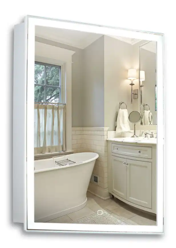 Зеркало-шкаф AZARIO Киото 60 (600х800) c подсветкой и диммером (LED-00002359) фото 1