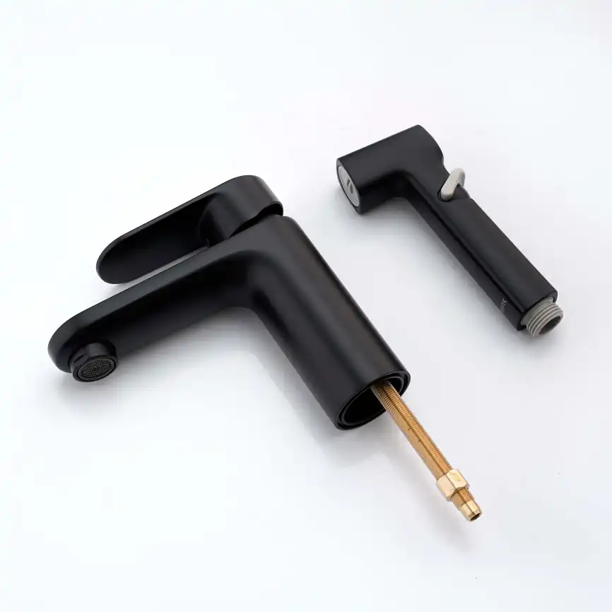 Смеситель для раковины Aquatek Ника AQ1812MB, Черный матовый фото 6